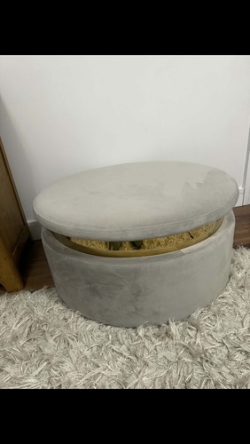 Round ottoman coffee table - round,
