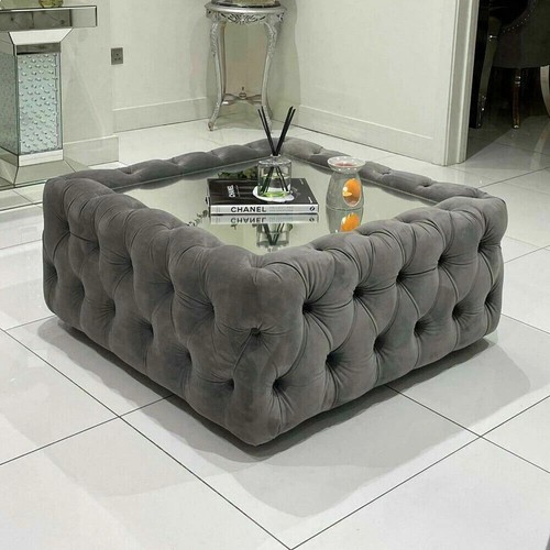 Mirrored coffee table square - coffee,